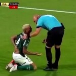 【動画】サッカー選手さん、審判に殴られて重症
