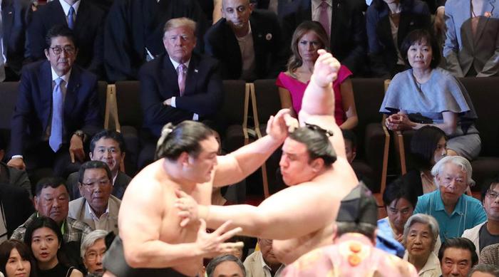 トランプ大統領が大相撲を観戦