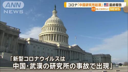 アメリカ議会「新型コロナウイルス流行は中国武漢ウイルス研究所のバイオハザードが原因です」