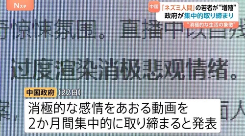 中国の若者、完全に無気力になりネズミ人間のようになってしまう