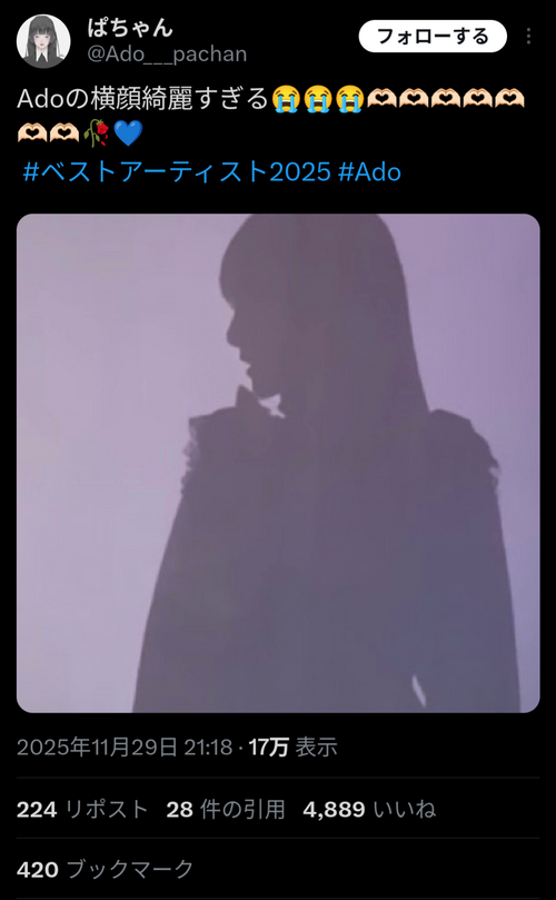 Adoちゃん、美人確定！